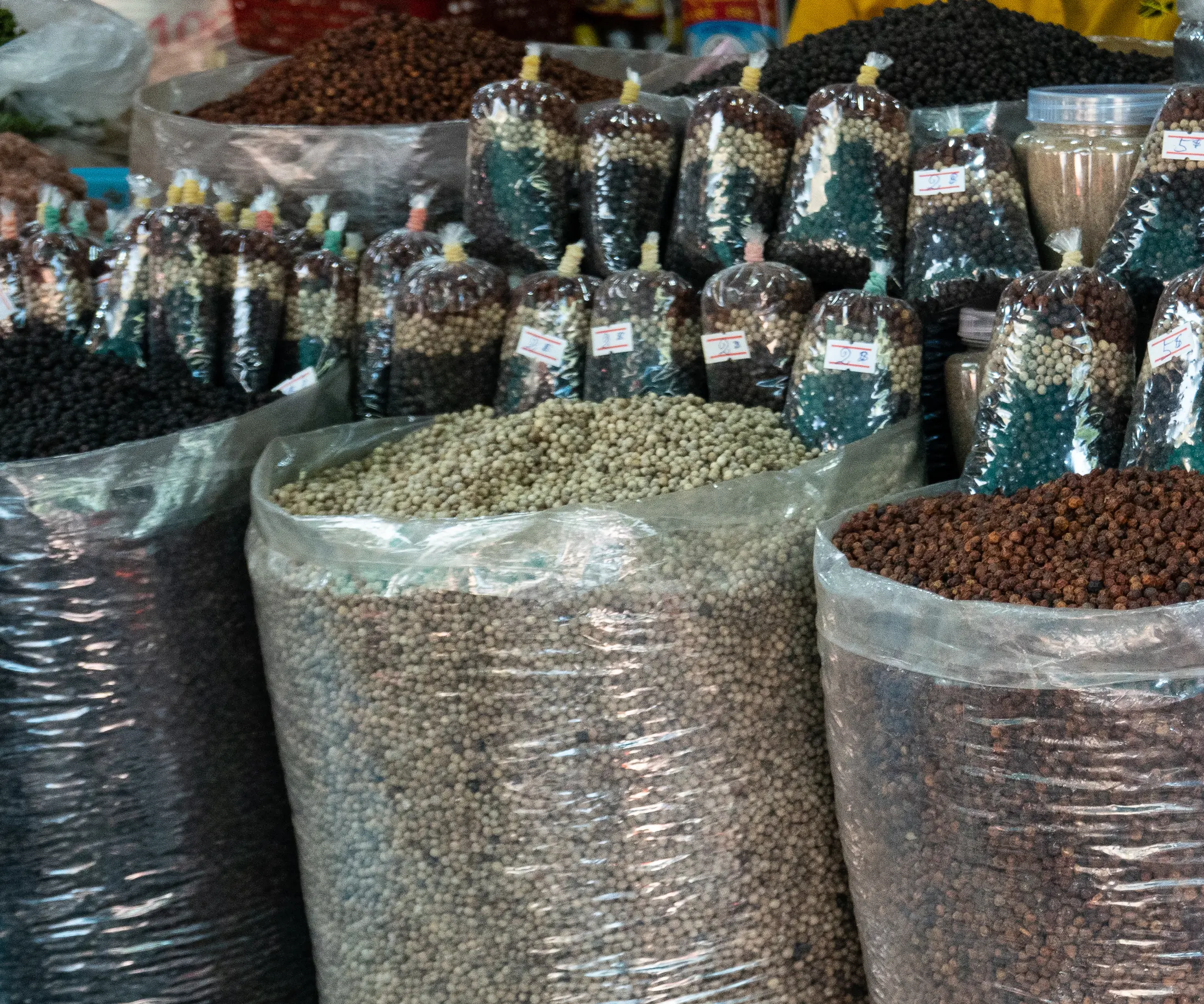 Marché cambodgien et produits frais